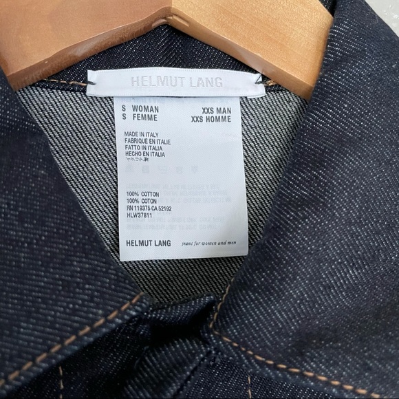 New Helmut Lang Femme Trucker Indigo Denim Jacket - Picture 14 of 14